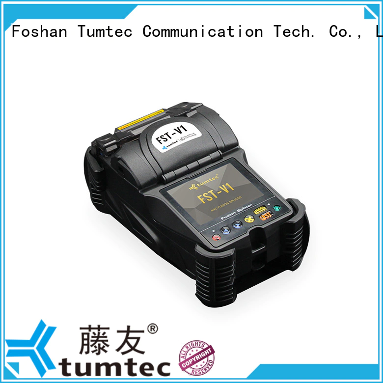 Tumtec v9 mini optical fiber splicing machine from China for fiber optic solution